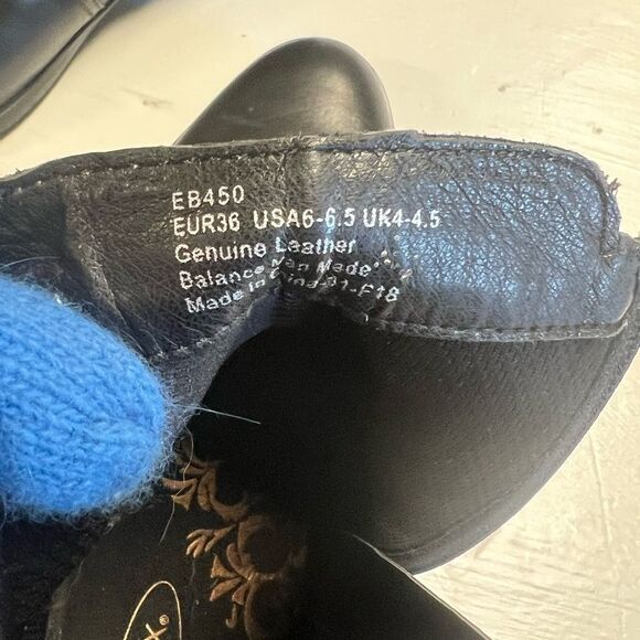 Aetrex Womens Kaitlyn Leather Round Toe Ankle Fashion Boots, Black, Size 36 - Picture 12 of 16